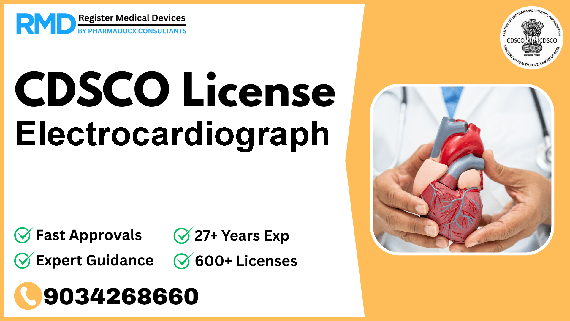 CDSCO License for Electrocardiograph