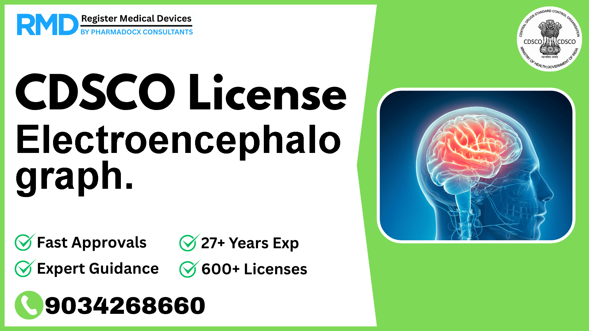 CDSCO License for Electroencephalo graph.
