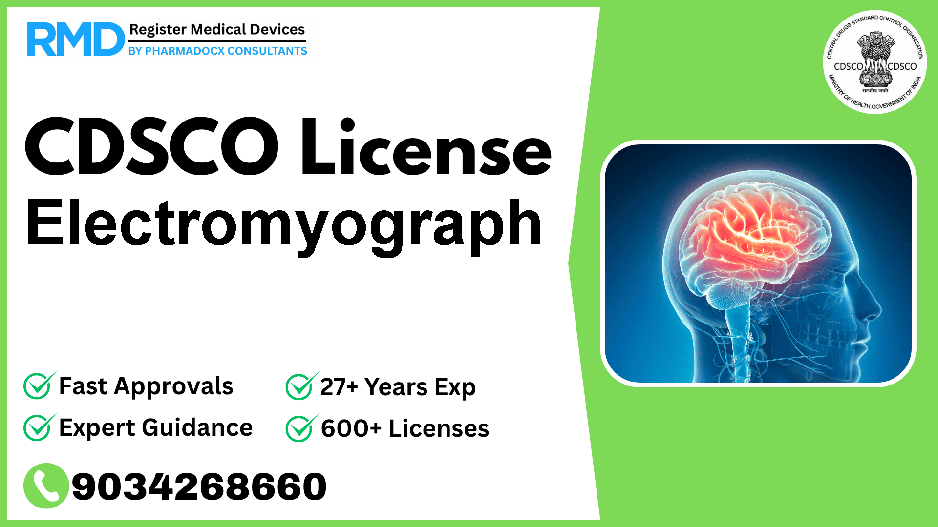 CDSCO License for Electromyograph