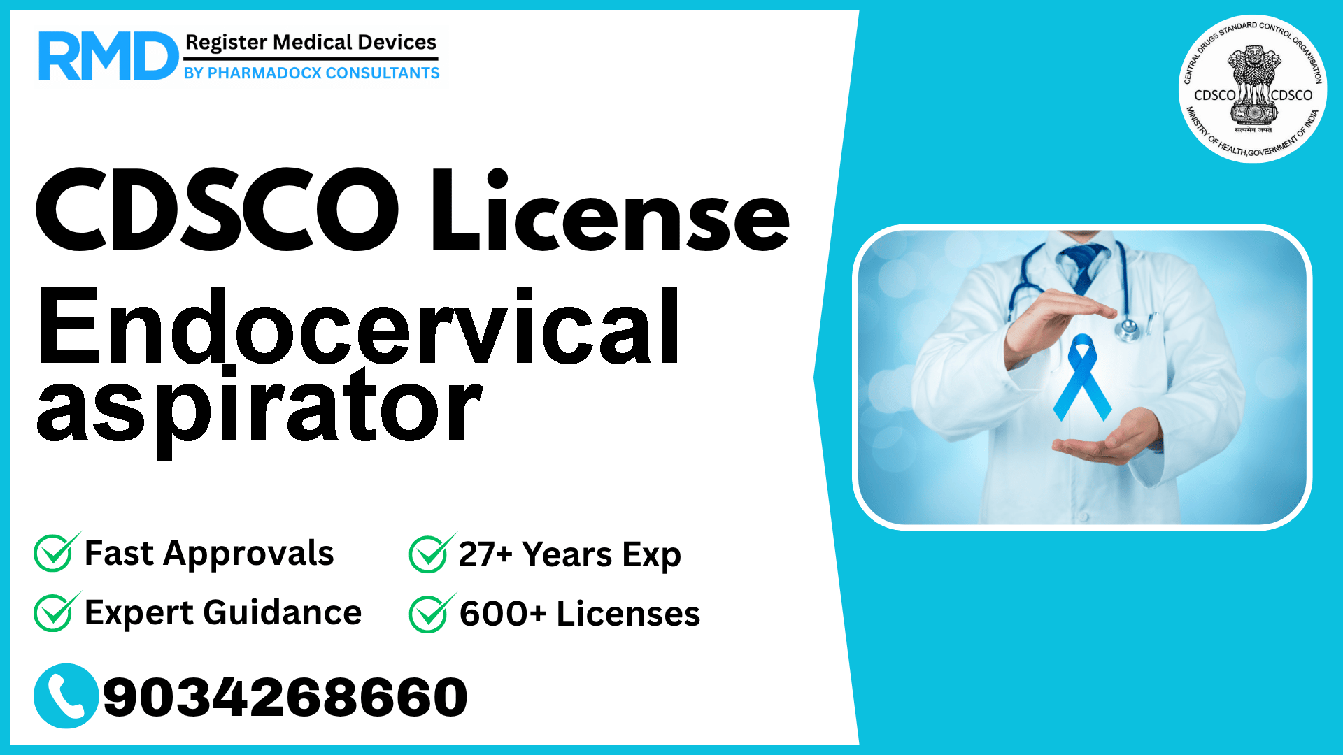 CDSCO License for Endocervical aspirator