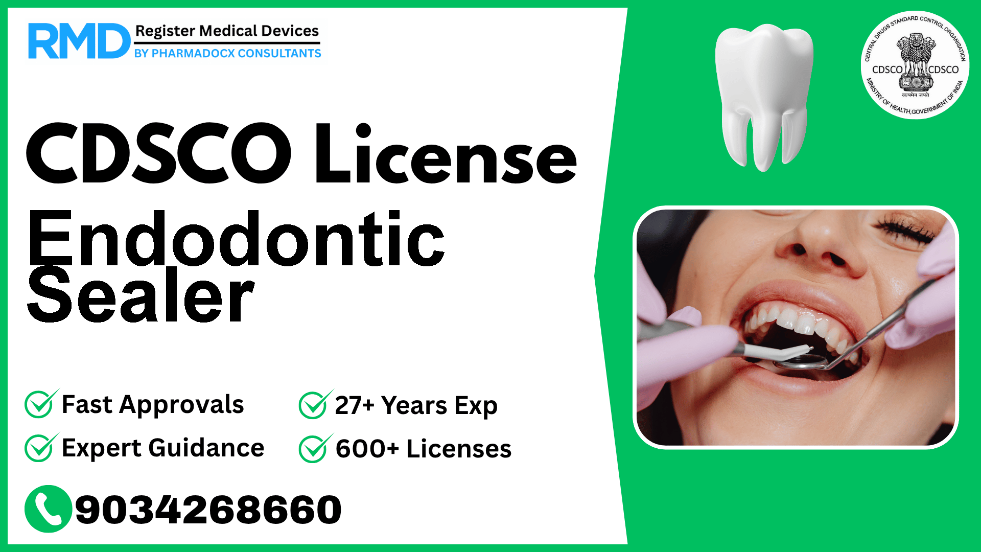 CDSCO License for Endodontic Sealer