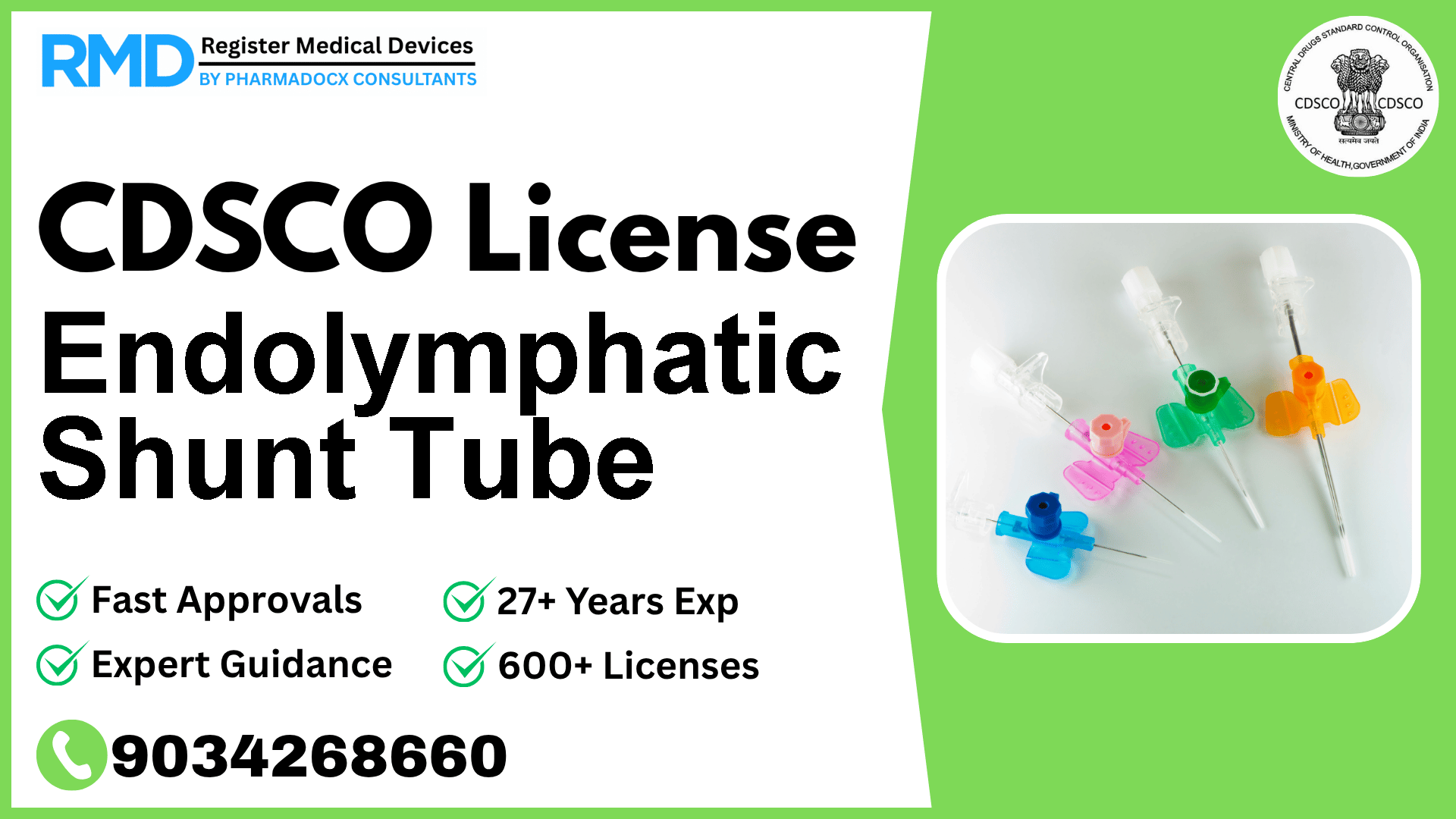 CDSCO License for Endolymphatic Shunt Tube