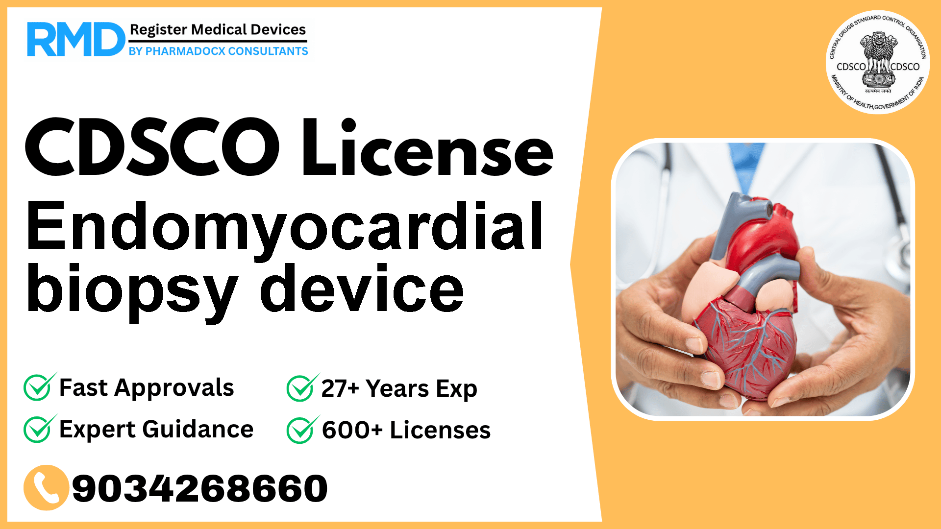 CDSCO License for Endomyocardial biopsy device