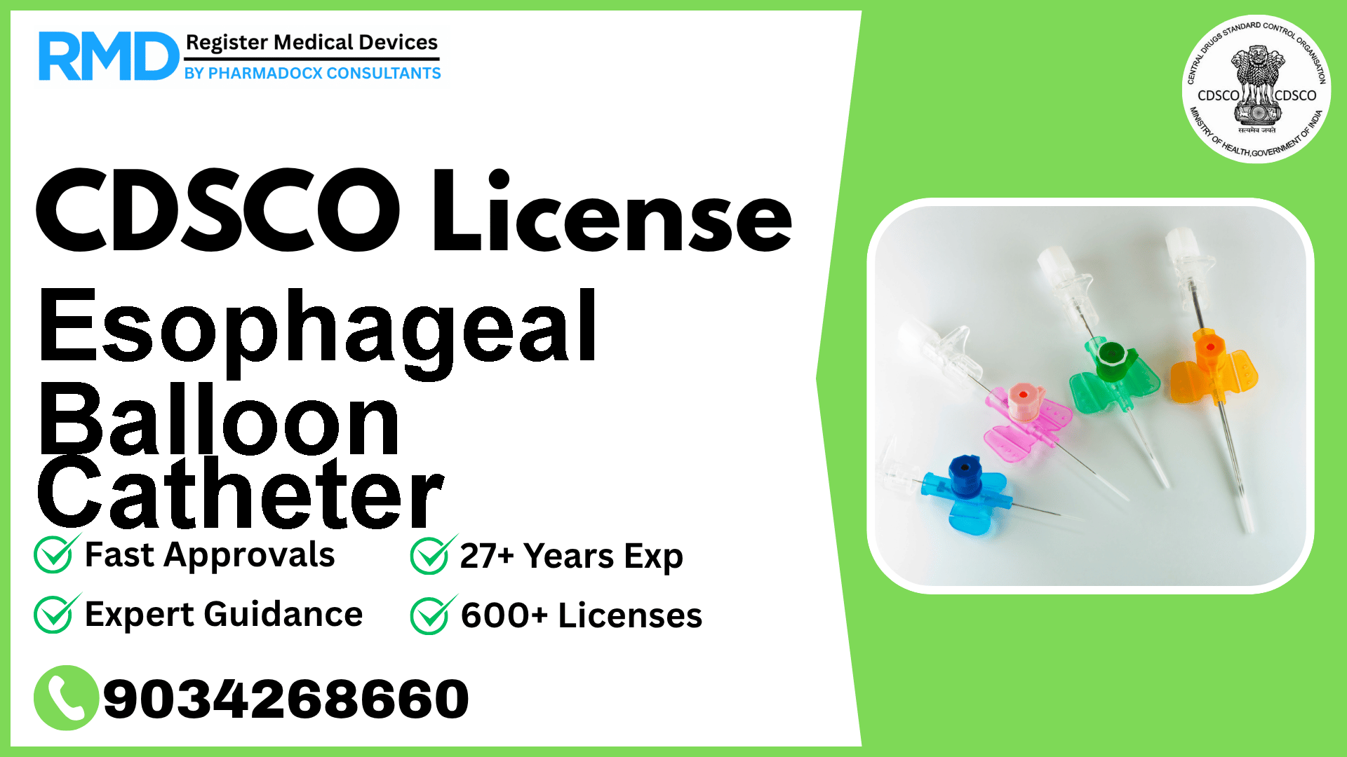 CDSCO License for Esophageal Balloon Catheter