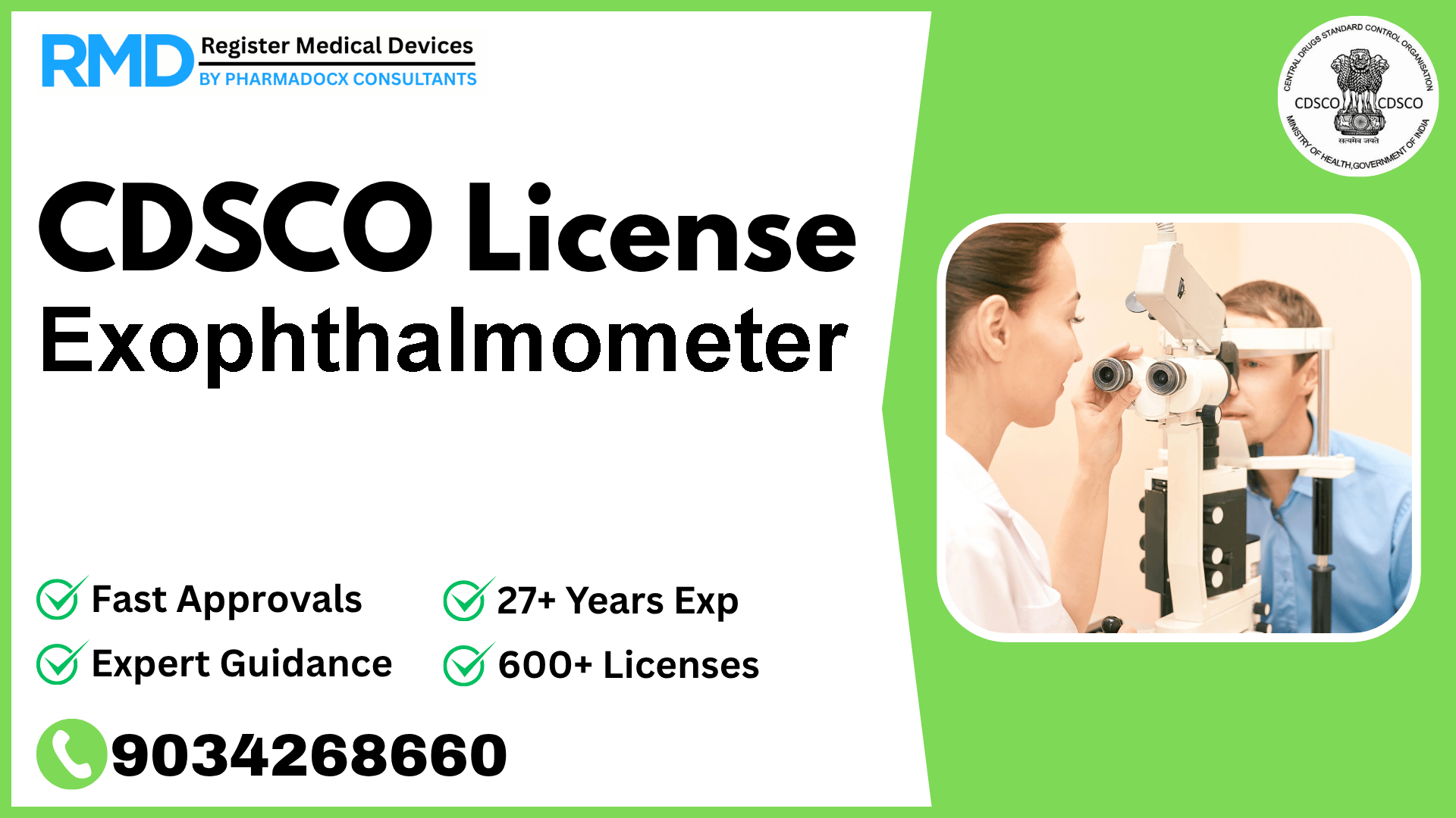 CDSCO License for Exophthalmometer