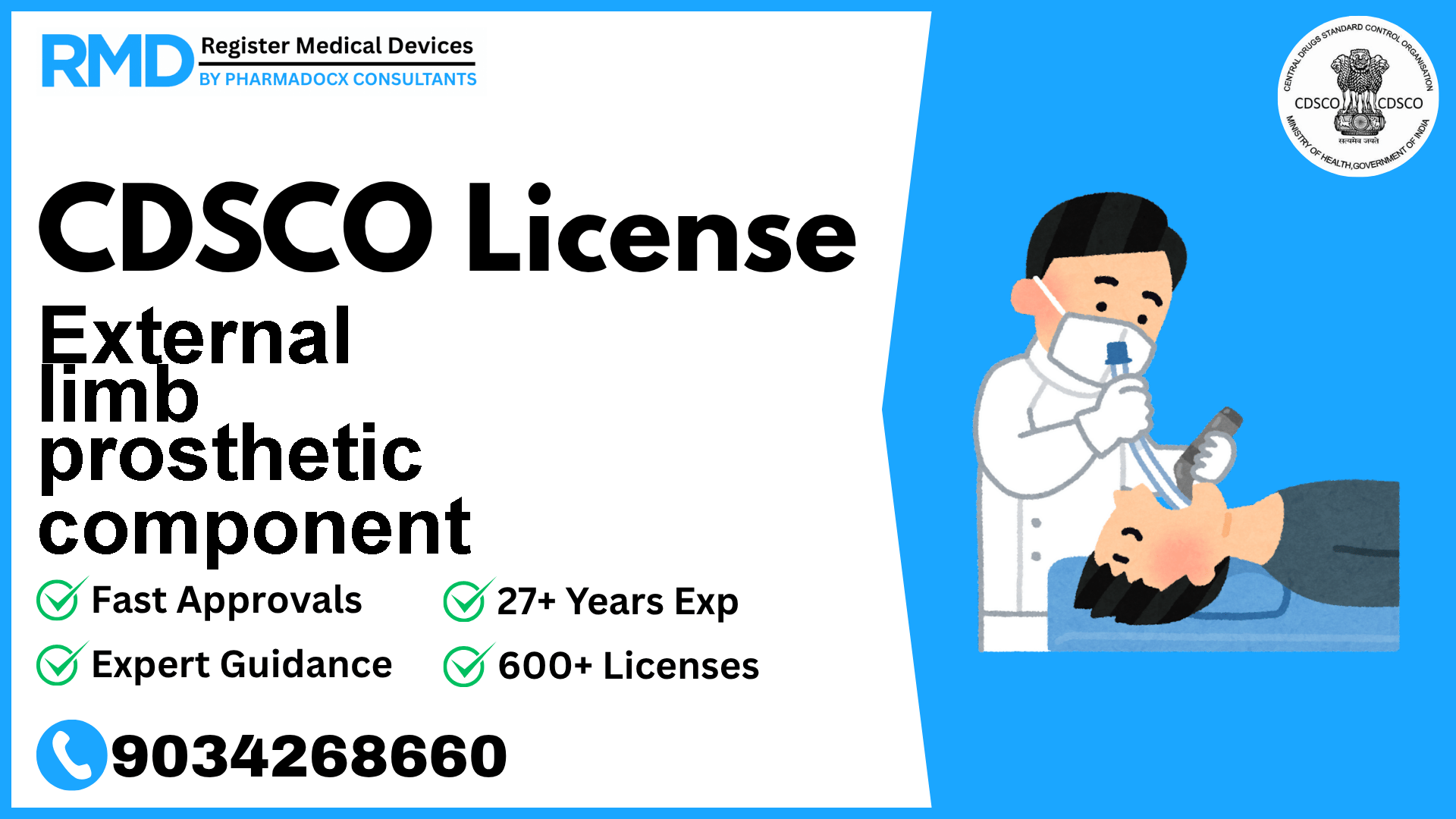 CDSCO License for External limb prosthetic component