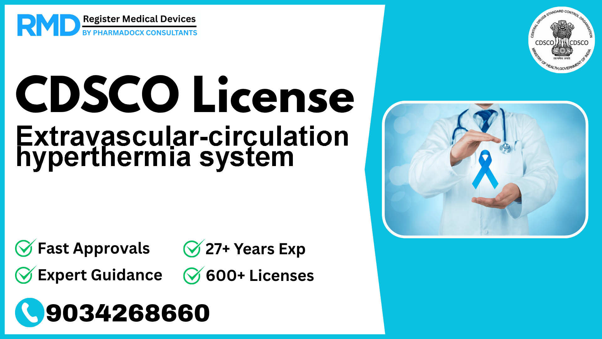 CDSCO License for Extravascular-circulation hyperthermia system