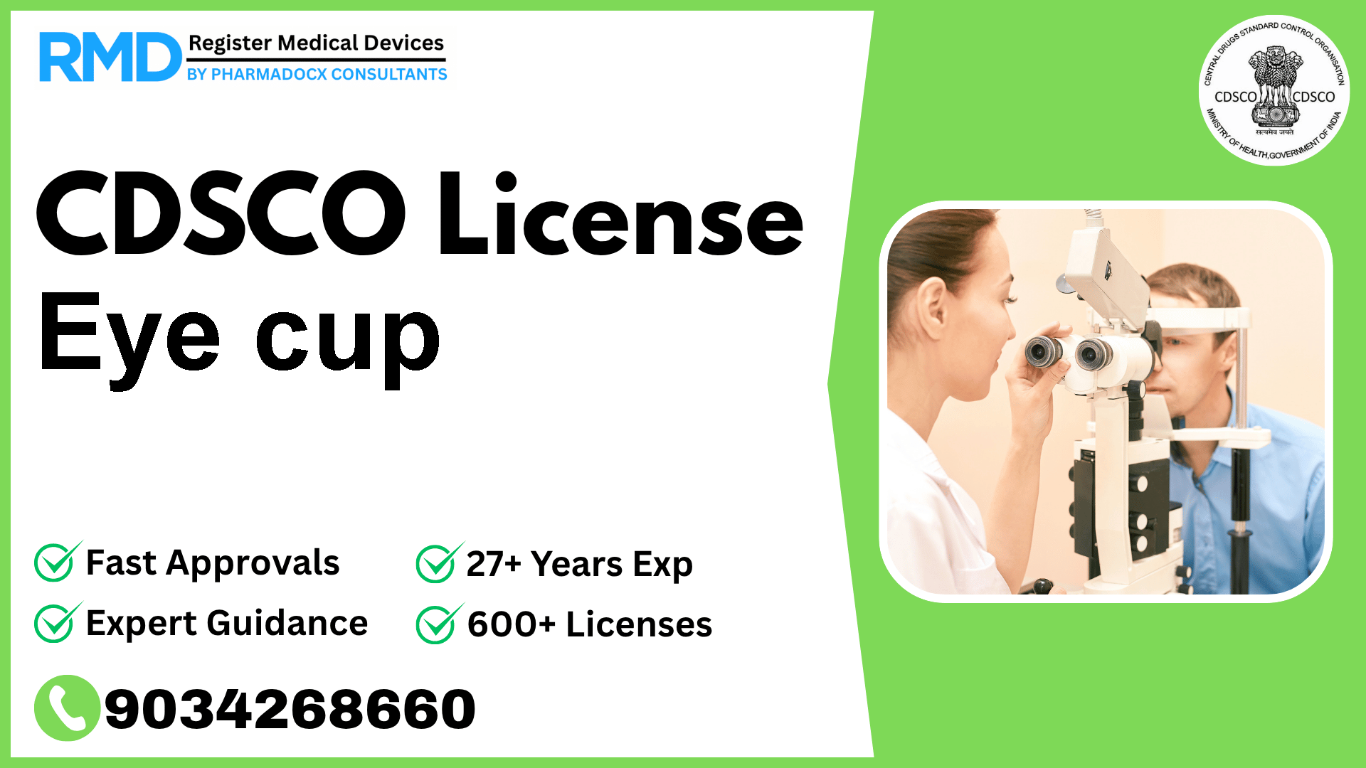 CDSCO License for Eye cup