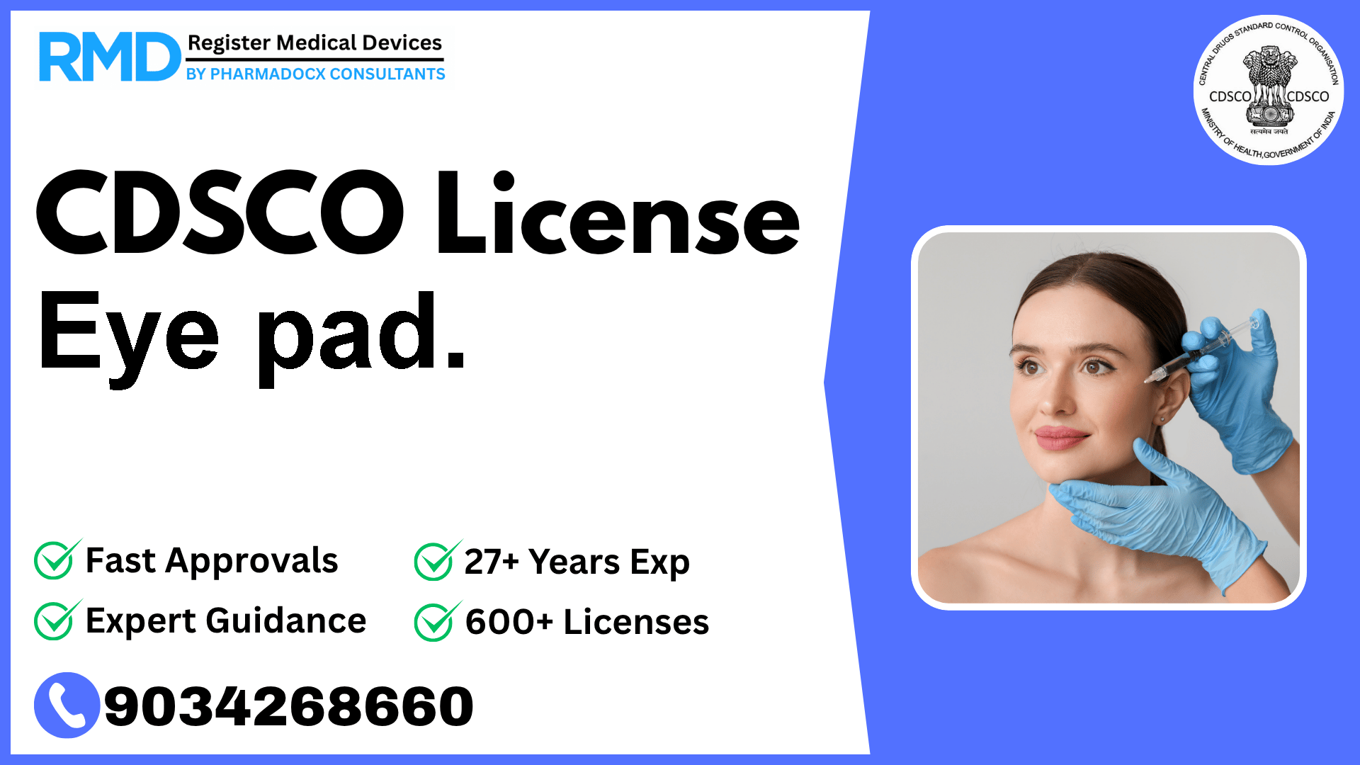 CDSCO License for Eye pad.