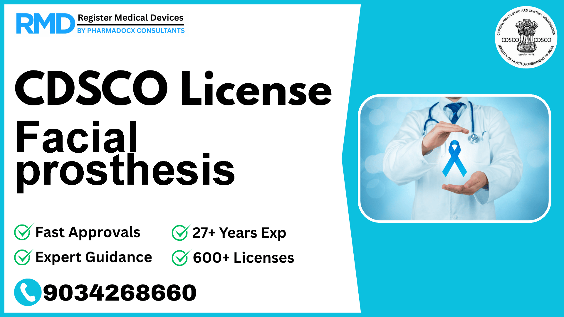 CDSCO License for Facial prosthesis