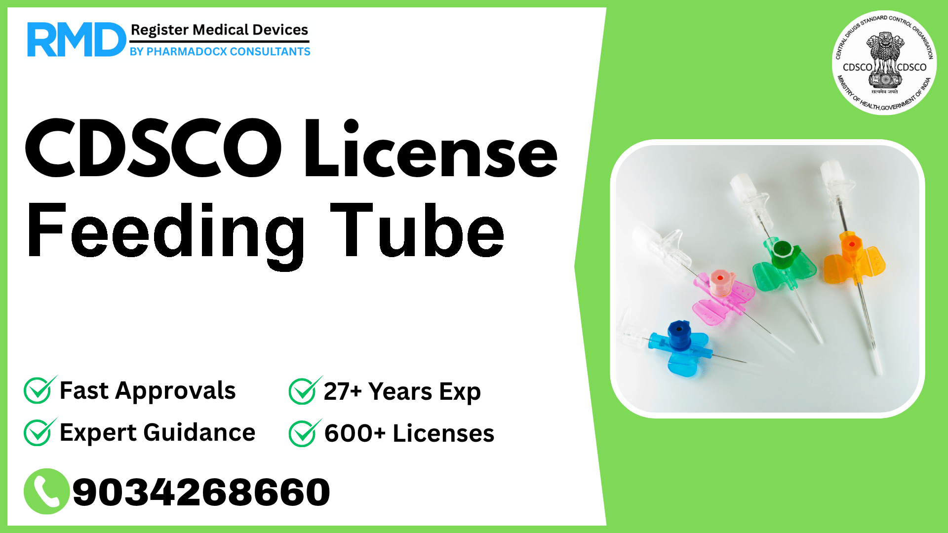 CDSCO License for Feeding Tube
