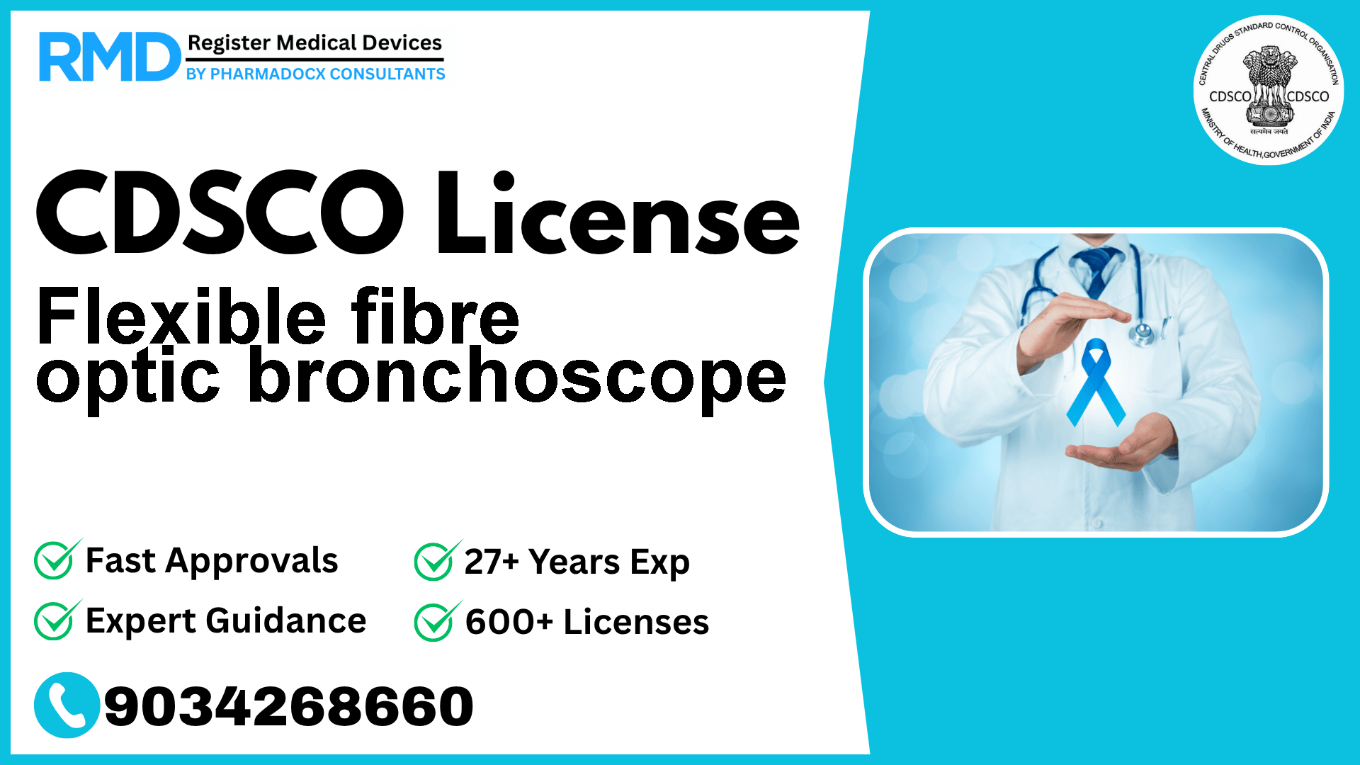 CDSCO License for Flexible fibre optic bronchoscope