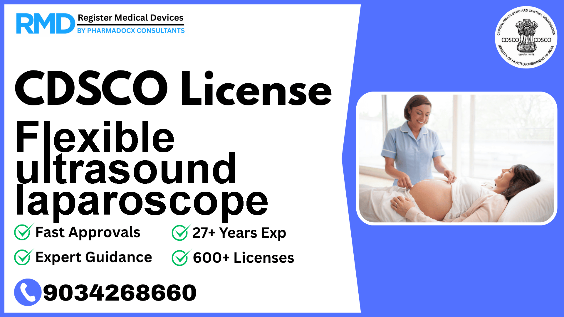 CDSCO License for Flexible ultrasound laparoscope