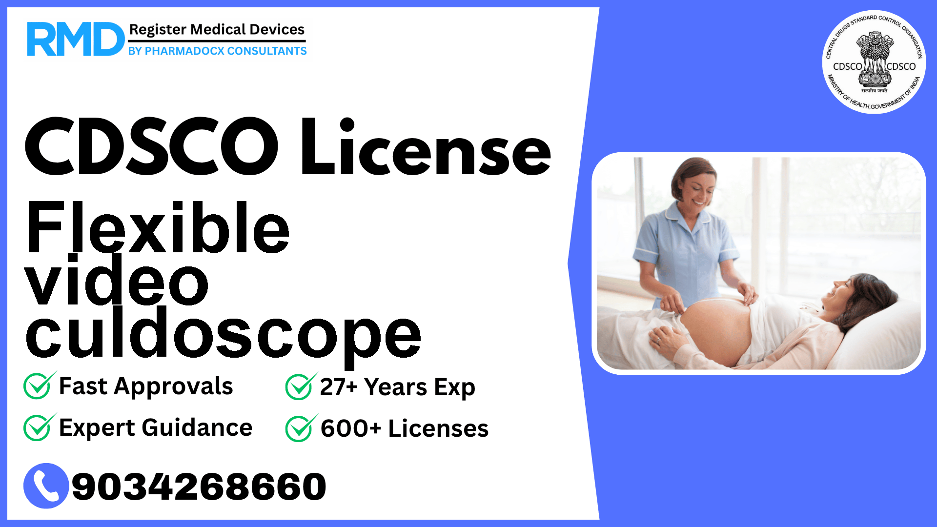 CDSCO License for Flexible video culdoscope