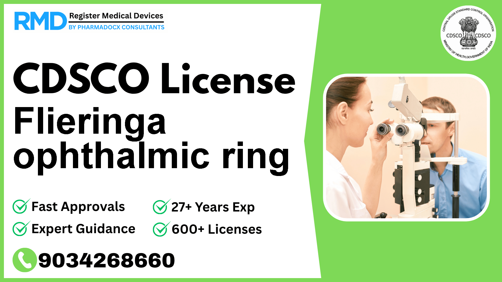 CDSCO License for Flieringa ophthalmic ring