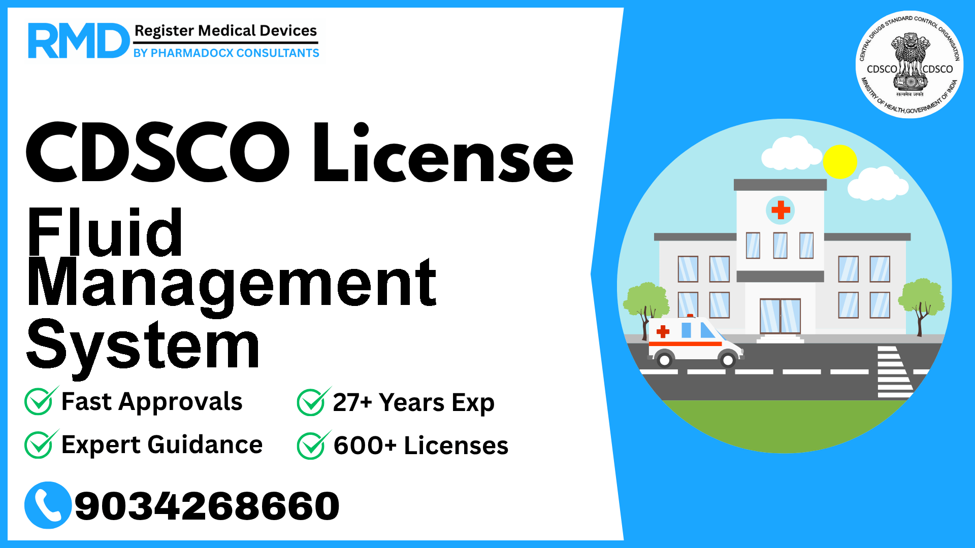 CDSCO License for Fluid Management System