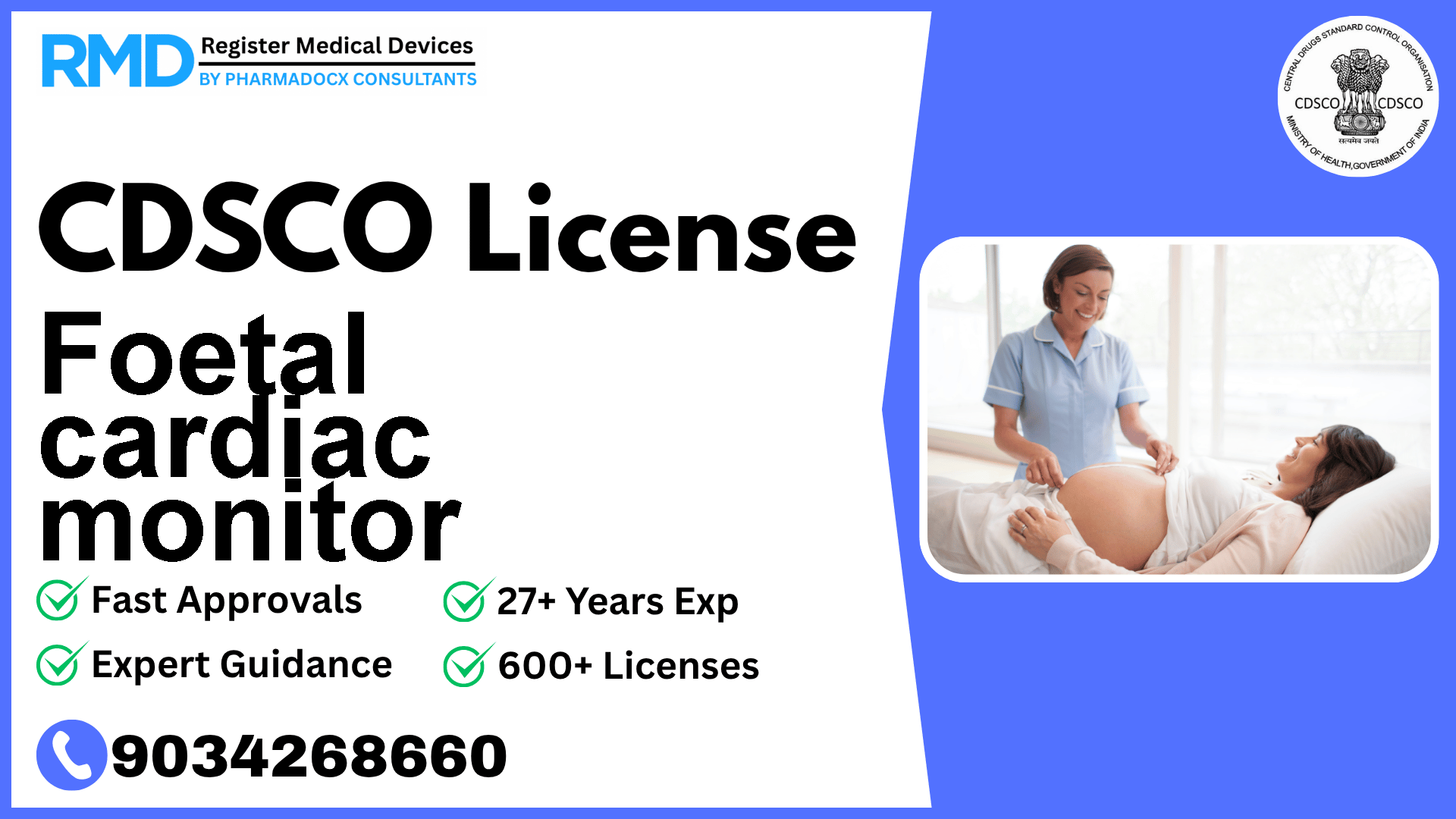 CDSCO License for Foetal cardiac monitor