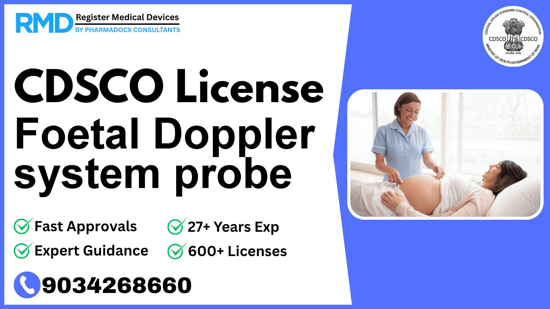 CDSCO License for Foetal Doppler system probe