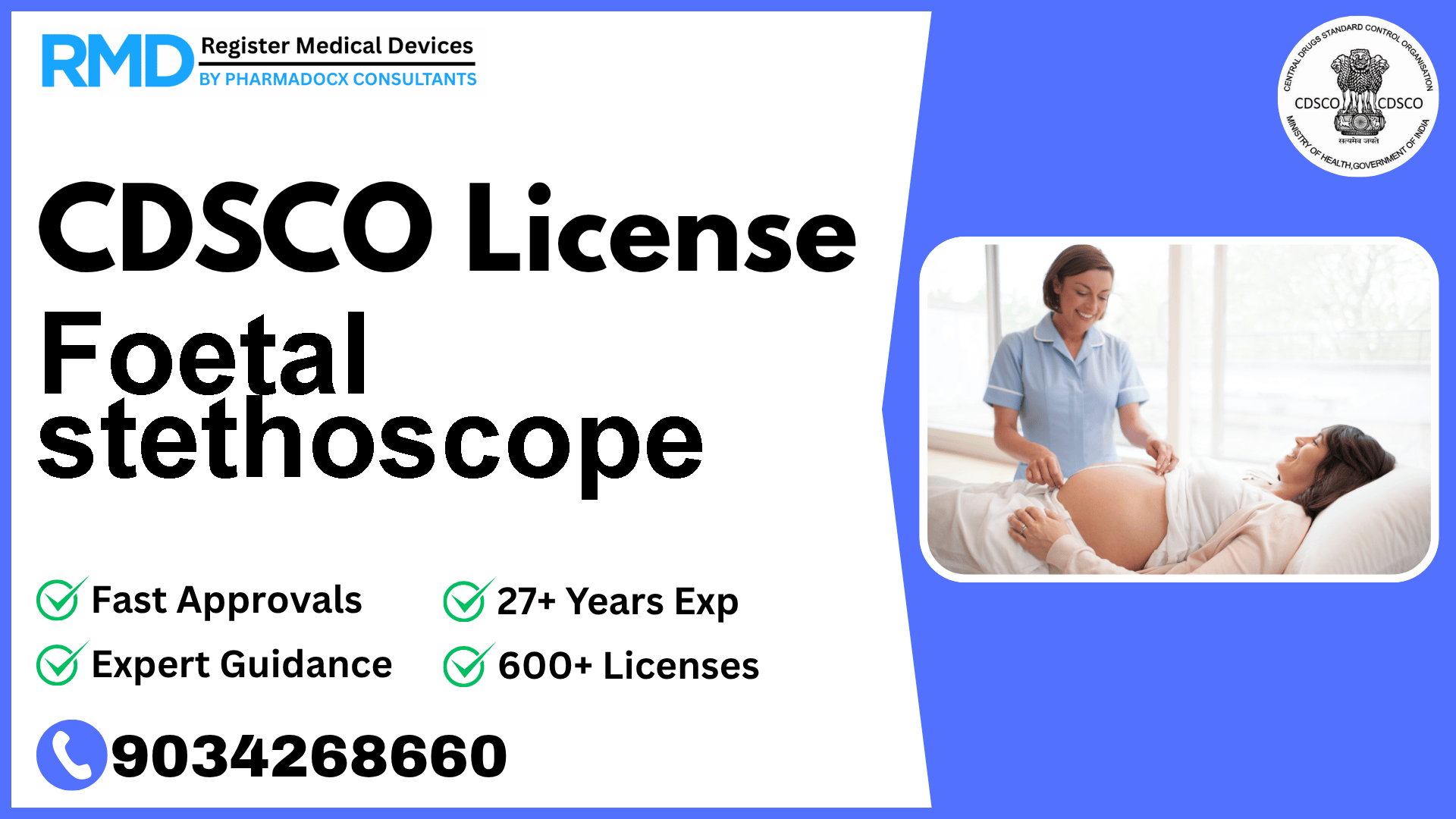CDSCO License for Foetal stethoscope