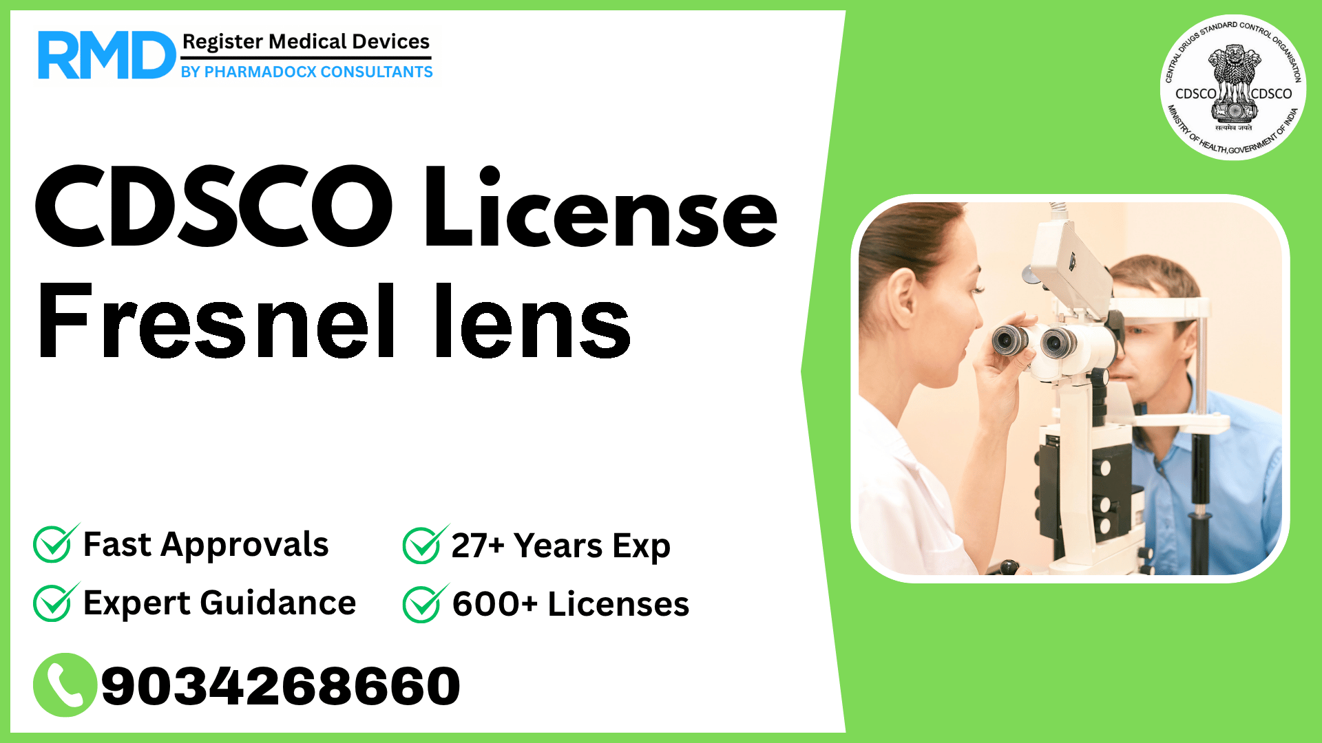 CDSCO License for Fresnel lens
