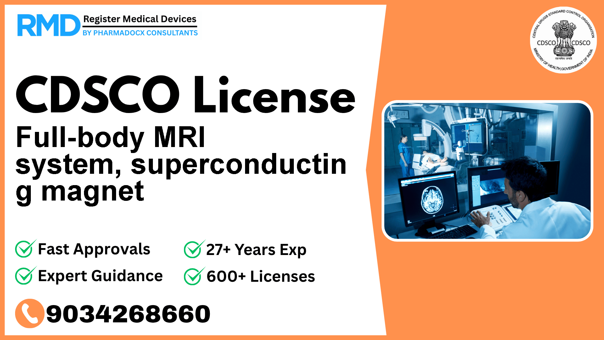 CDSCO License for Full-body MRI system, superconductin g magnet