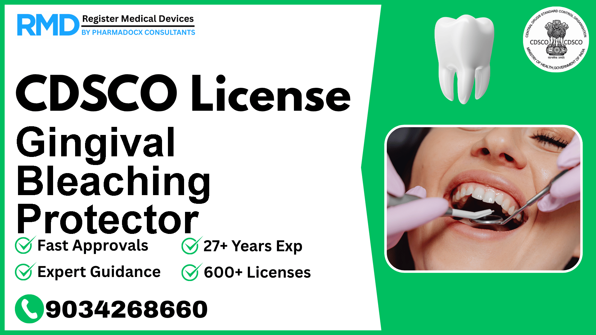 CDSCO License for Gingival Bleaching Protector