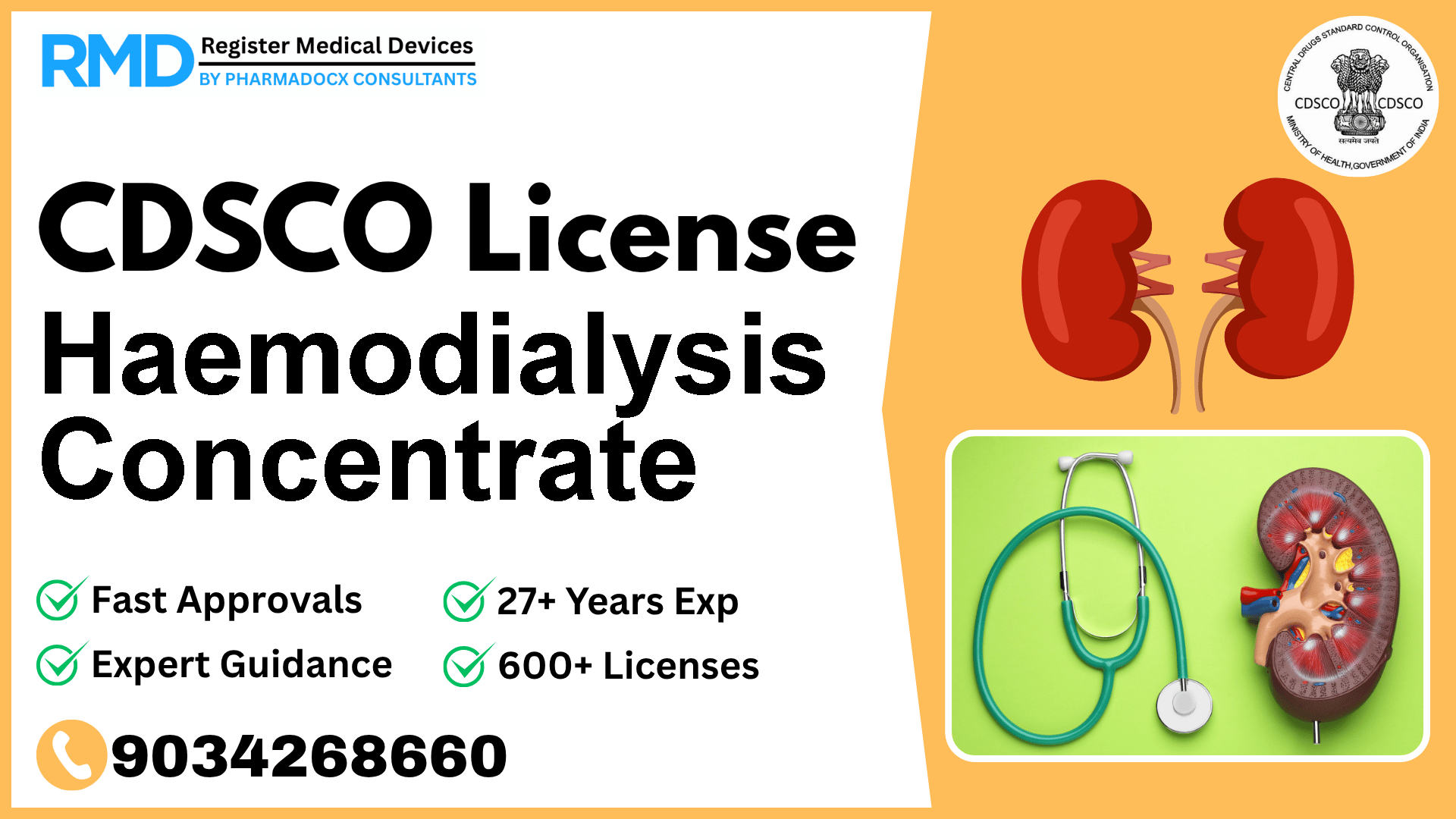 CDSCO License for Haemodialysis Concentrate