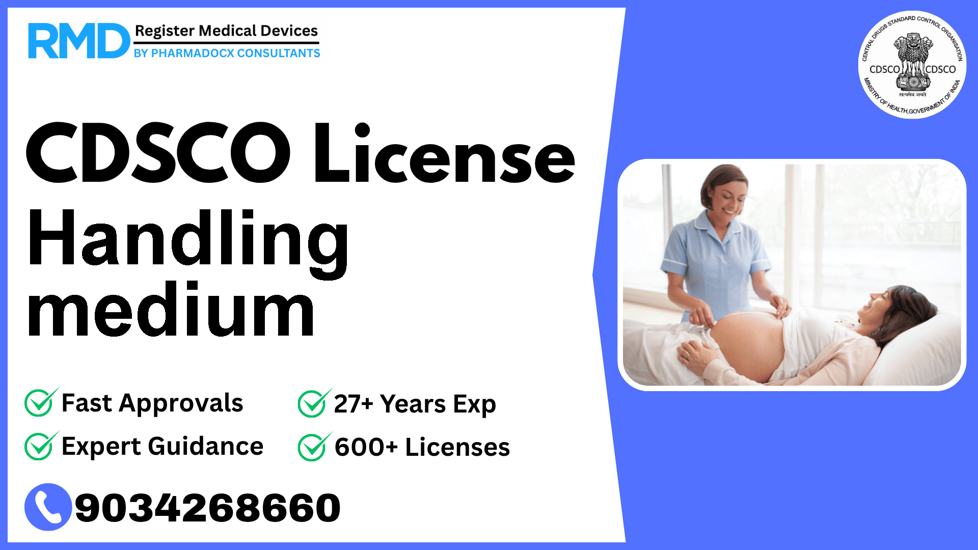 CDSCO License for Handling medium
