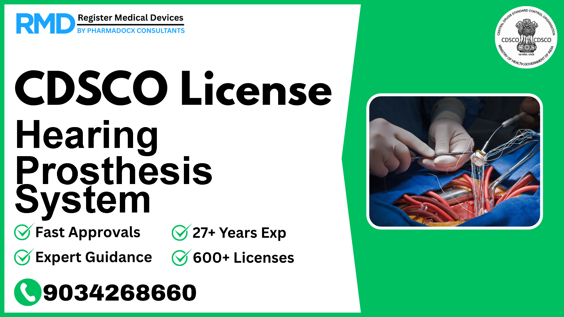 CDSCO License for Hearing Prosthesis System