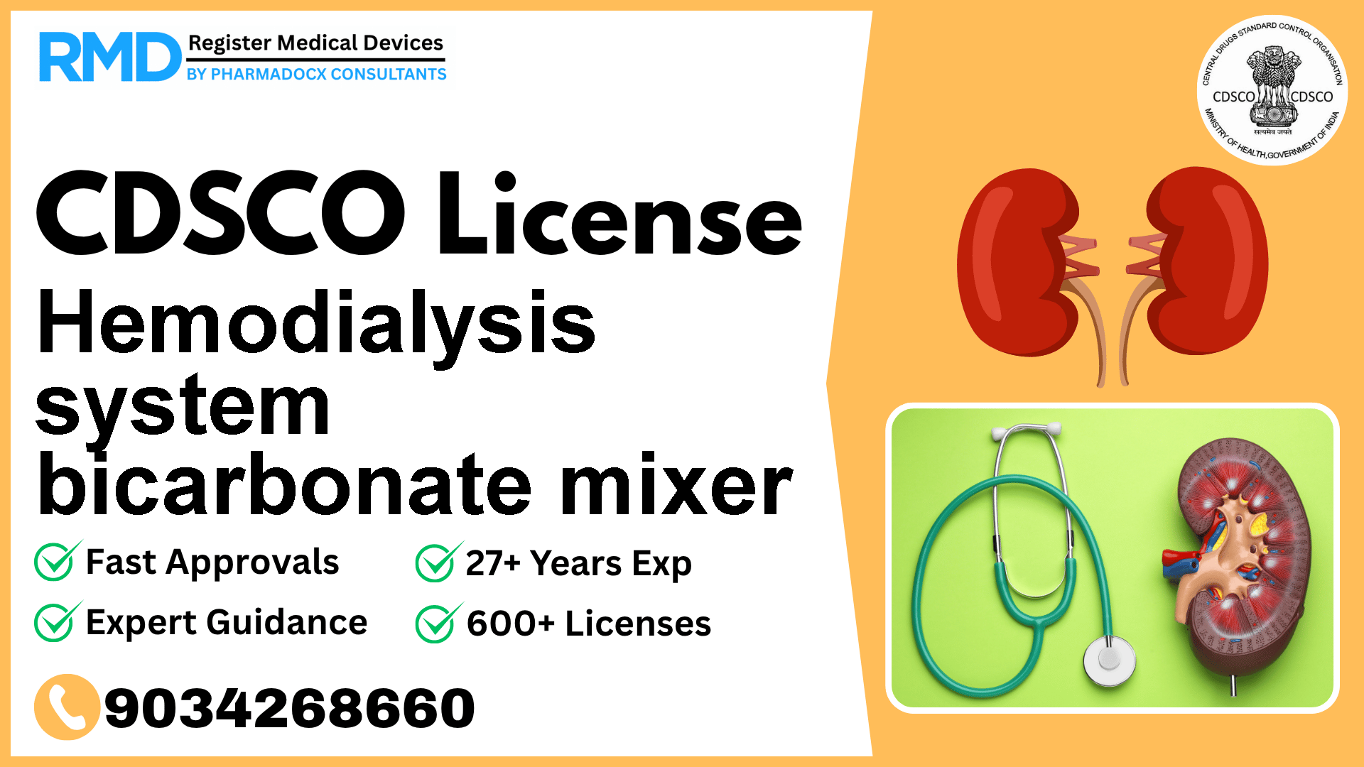 CDSCO License for Hemodialysis system bicarbonate mixer