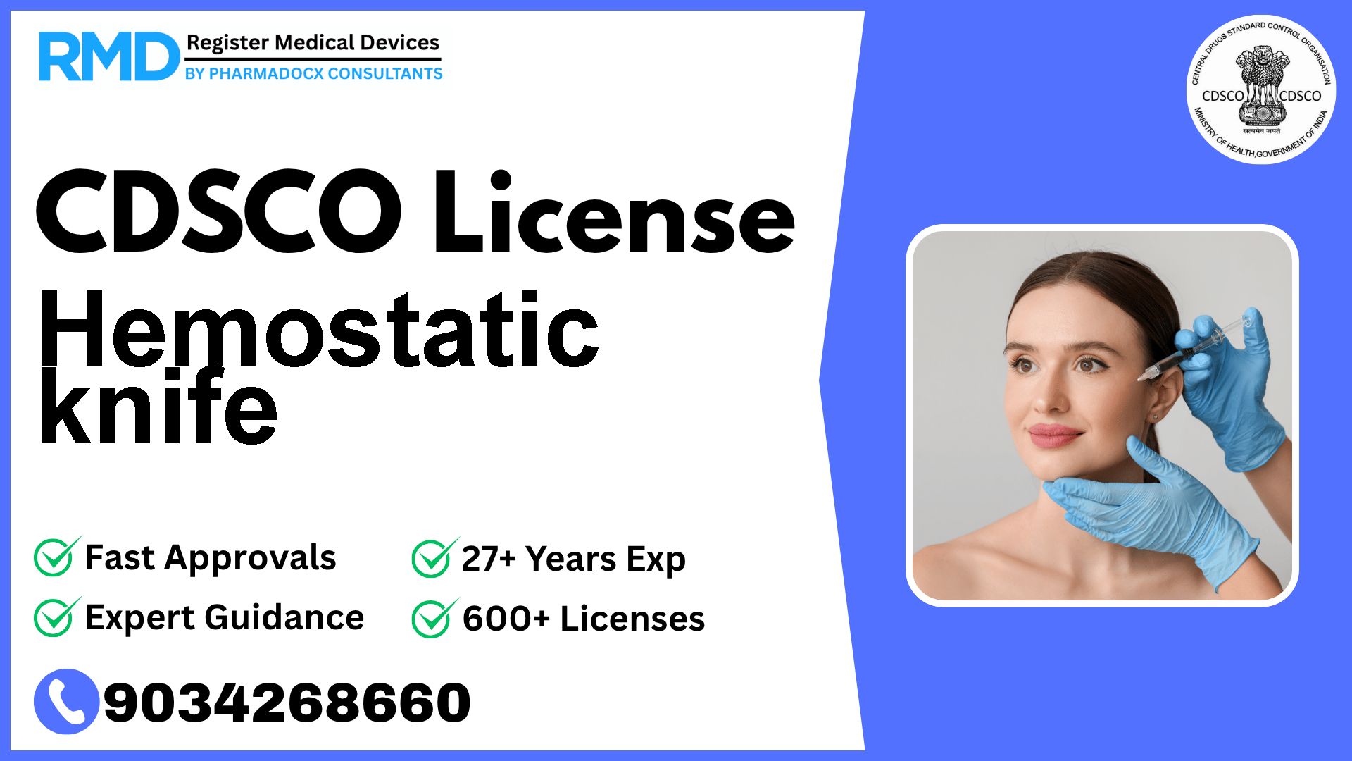 CDSCO License for Hemostatic knife