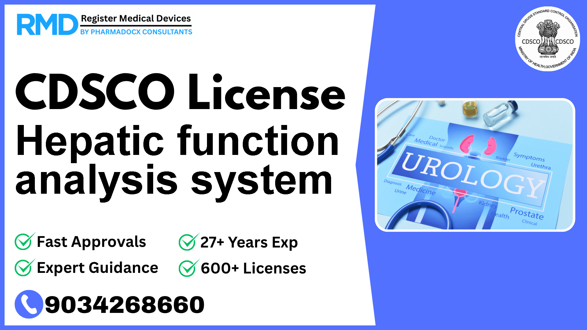 CDSCO License for Hepatic function analysis system