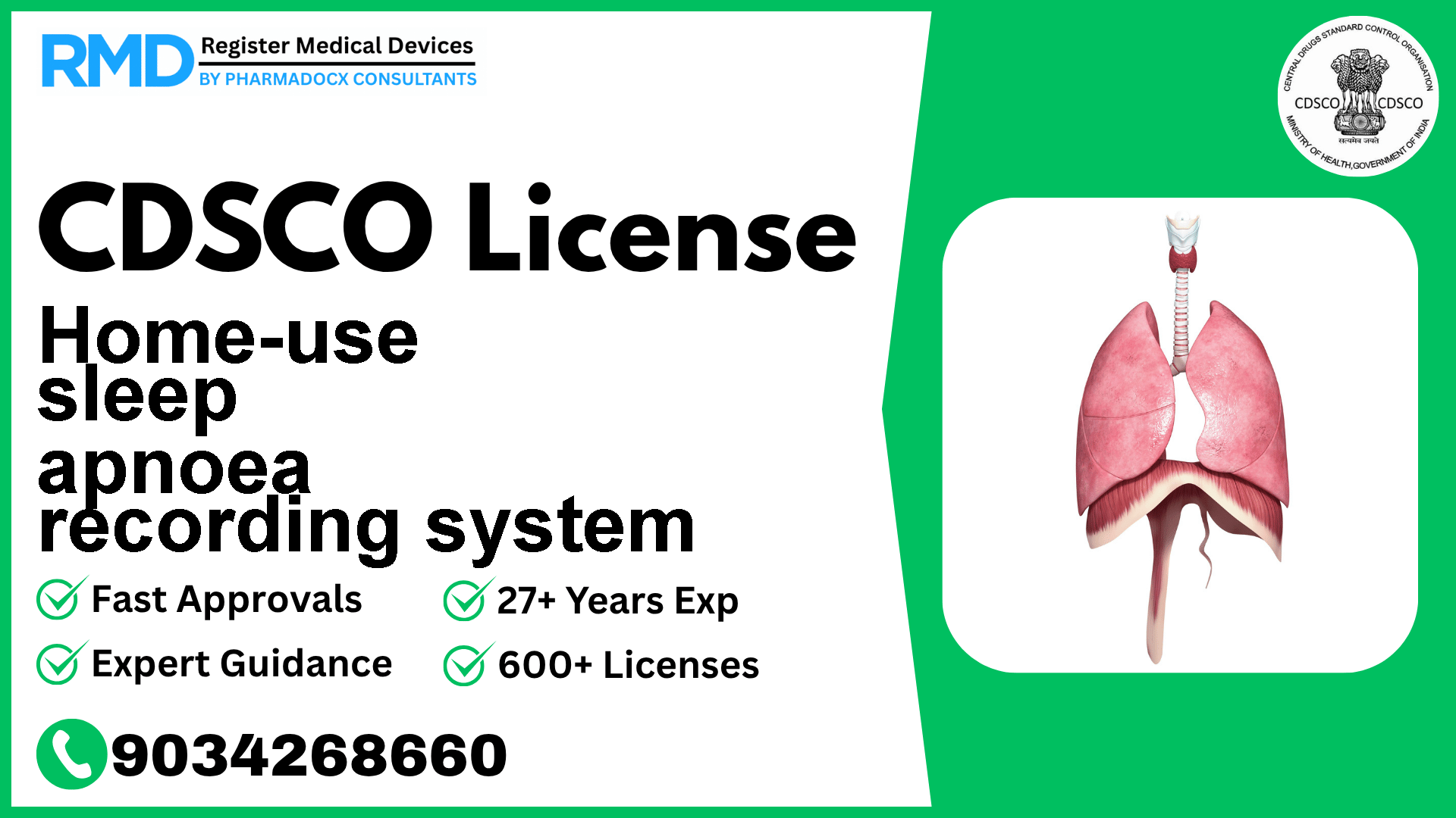 CDSCO License for Home-use sleep apnoea recording system