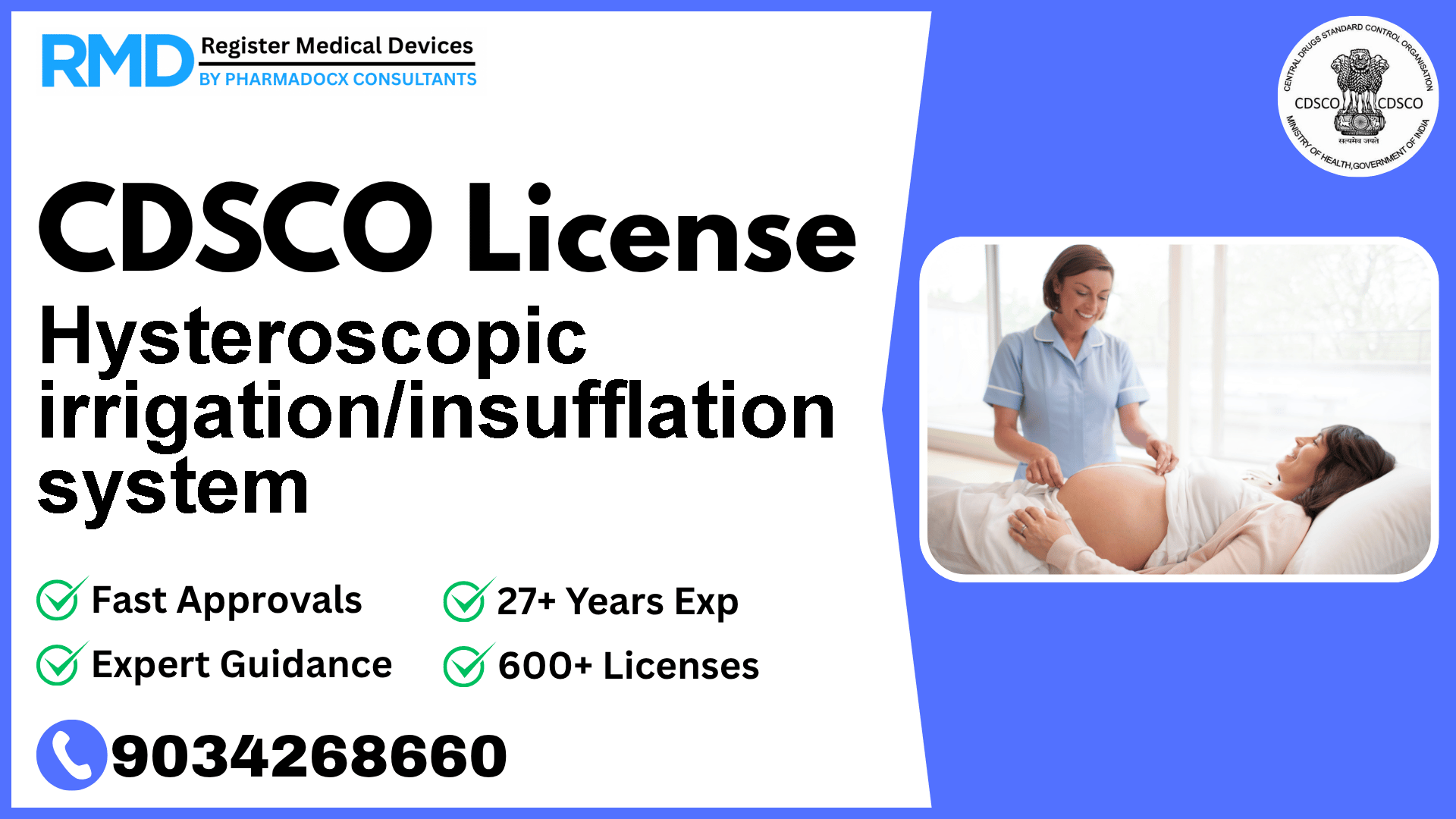 CDSCO License for Hysteroscopic irrigation/insufflation system