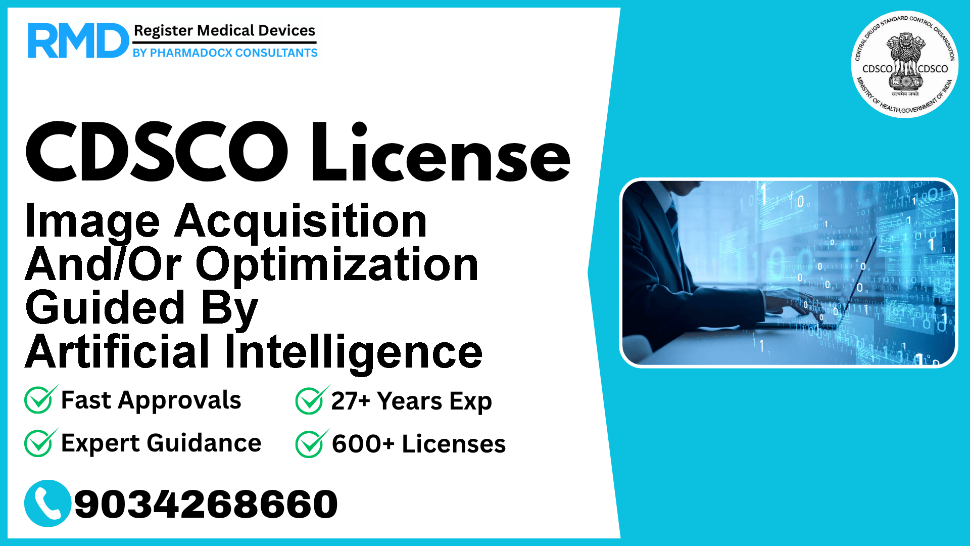 CDSCO License for Image Acquisition And/Or Optimization Guided By Artificial Intelligence
