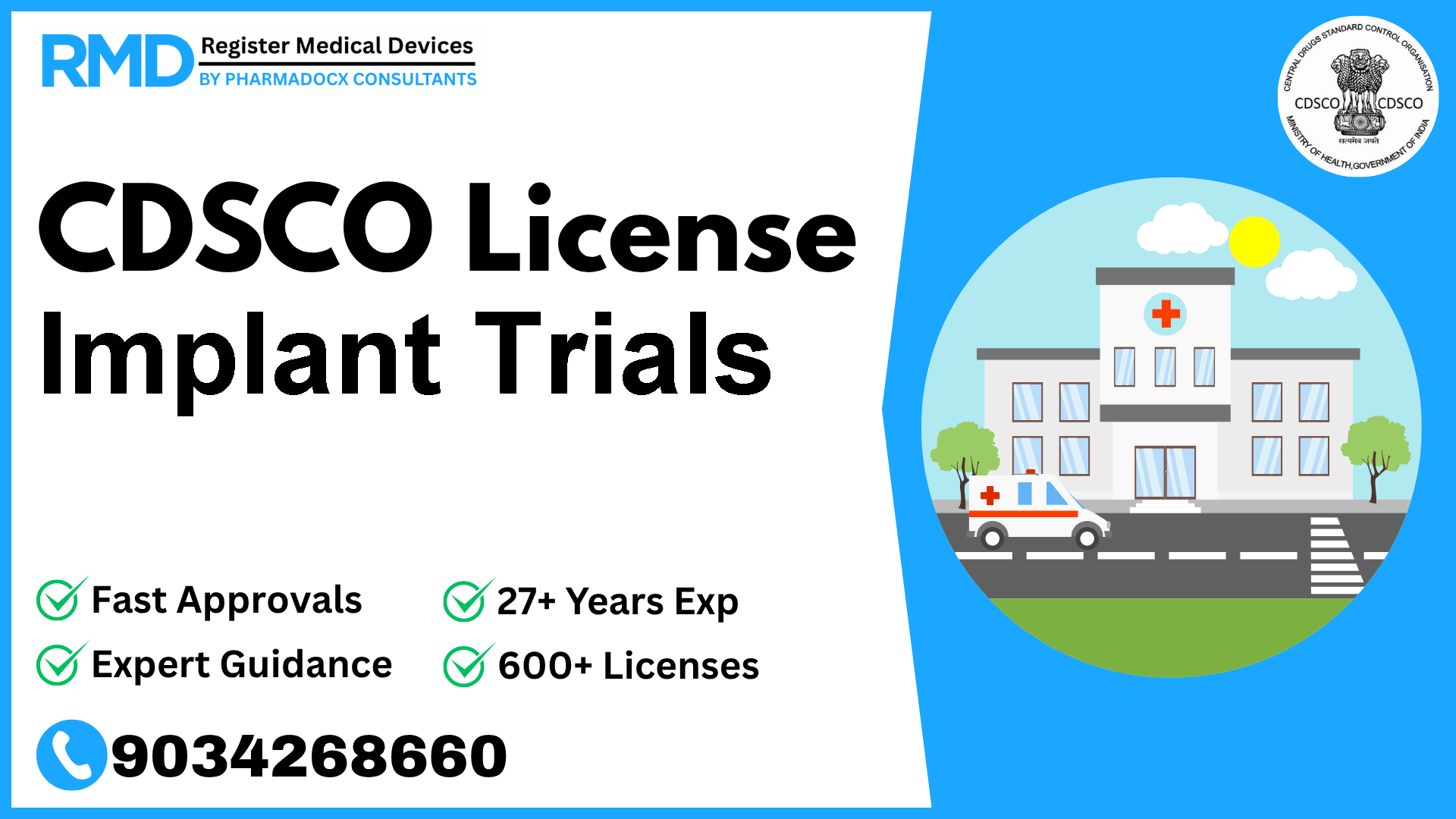 CDSCO License for Implant Trials