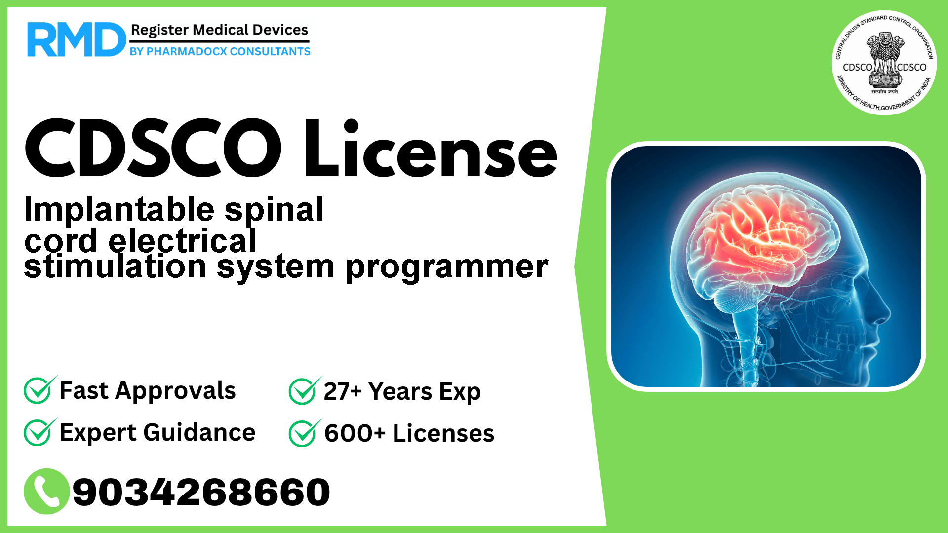 CDSCO License for Implantable spinal cord electrical stimulation system programmer