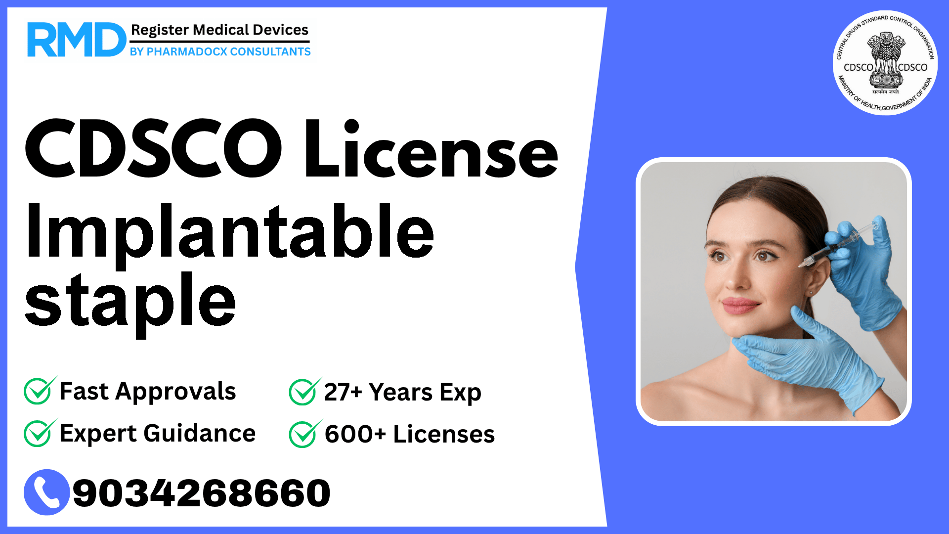 CDSCO License for Implantable staple