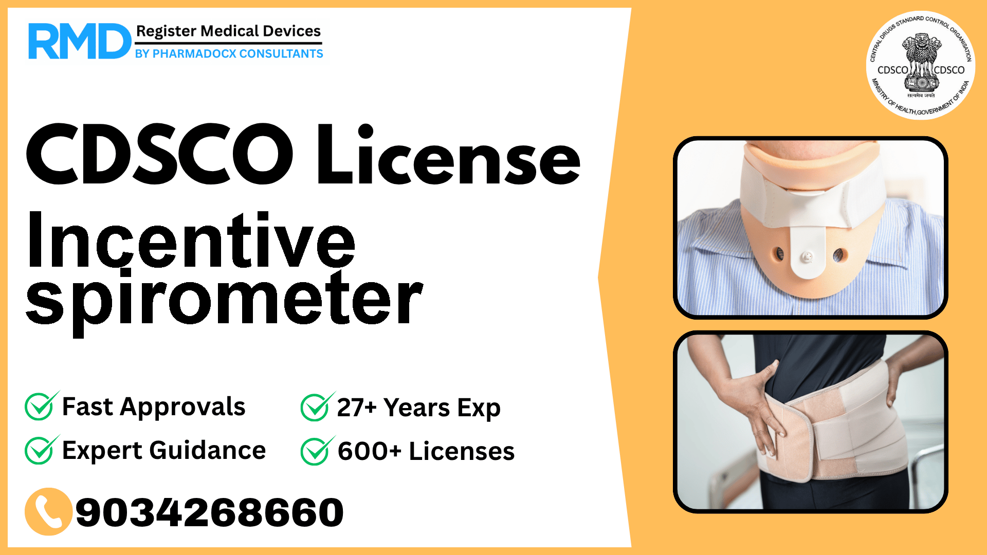 CDSCO License for Incentive spirometer