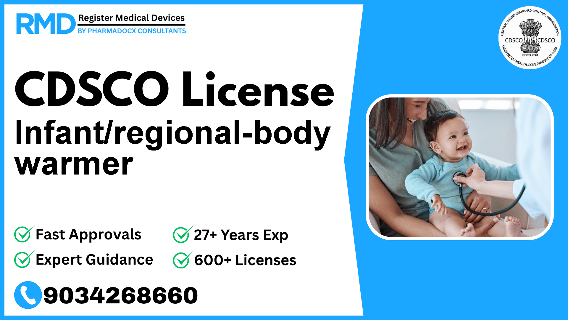 CDSCO License for Infant/regional-body warmer
