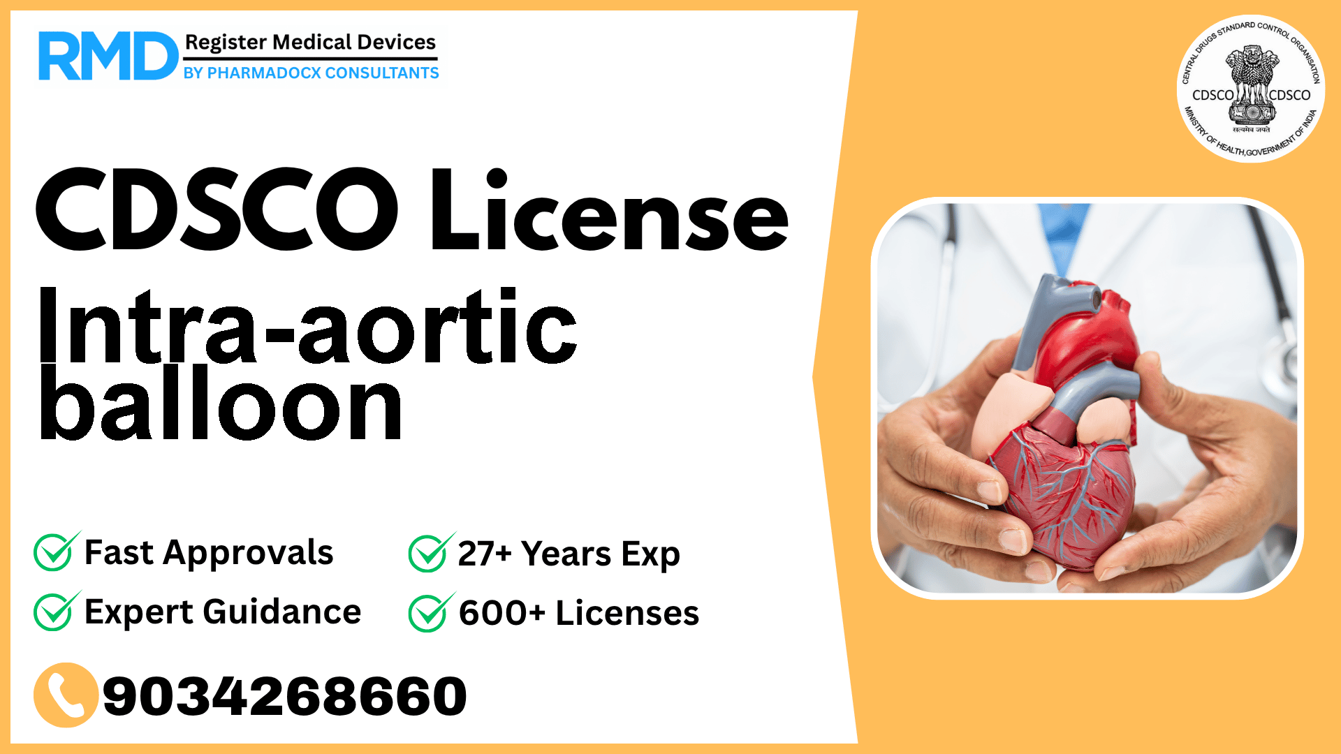 CDSCO License for Intra-aortic balloon
