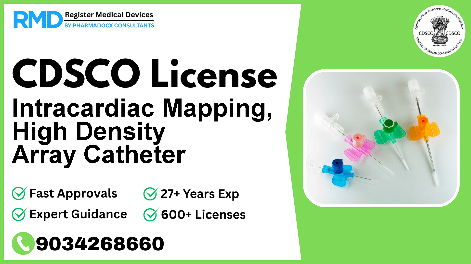 CDSCO License for Intracardiac Mapping, High Density Array Catheter