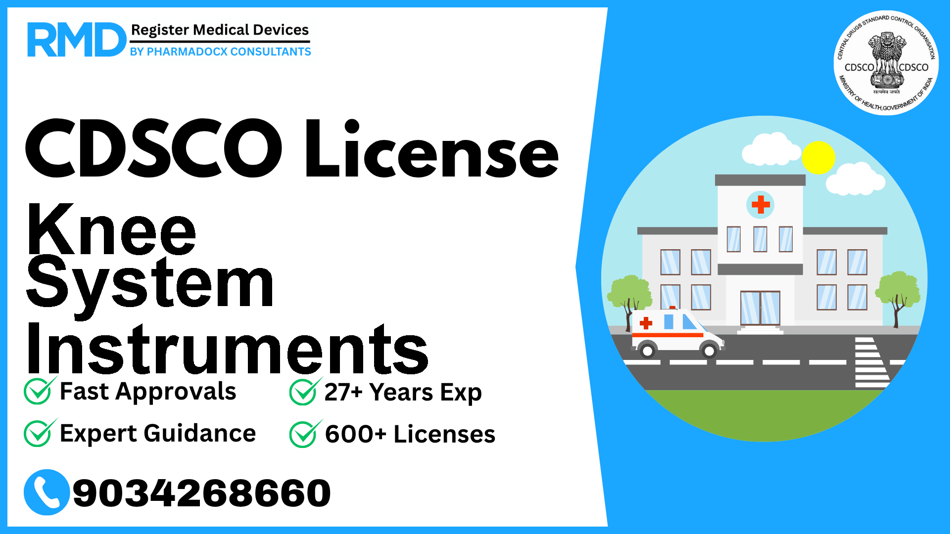 CDSCO License for Knee System Instruments
