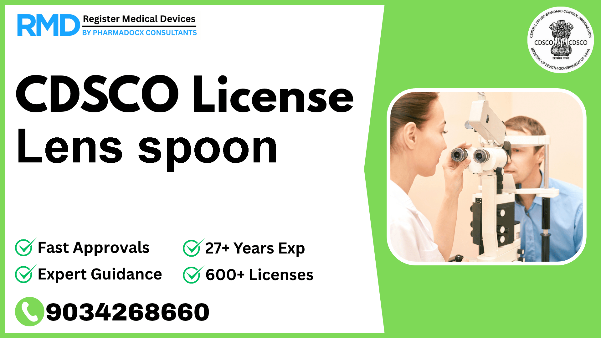 CDSCO License for Lens spoon