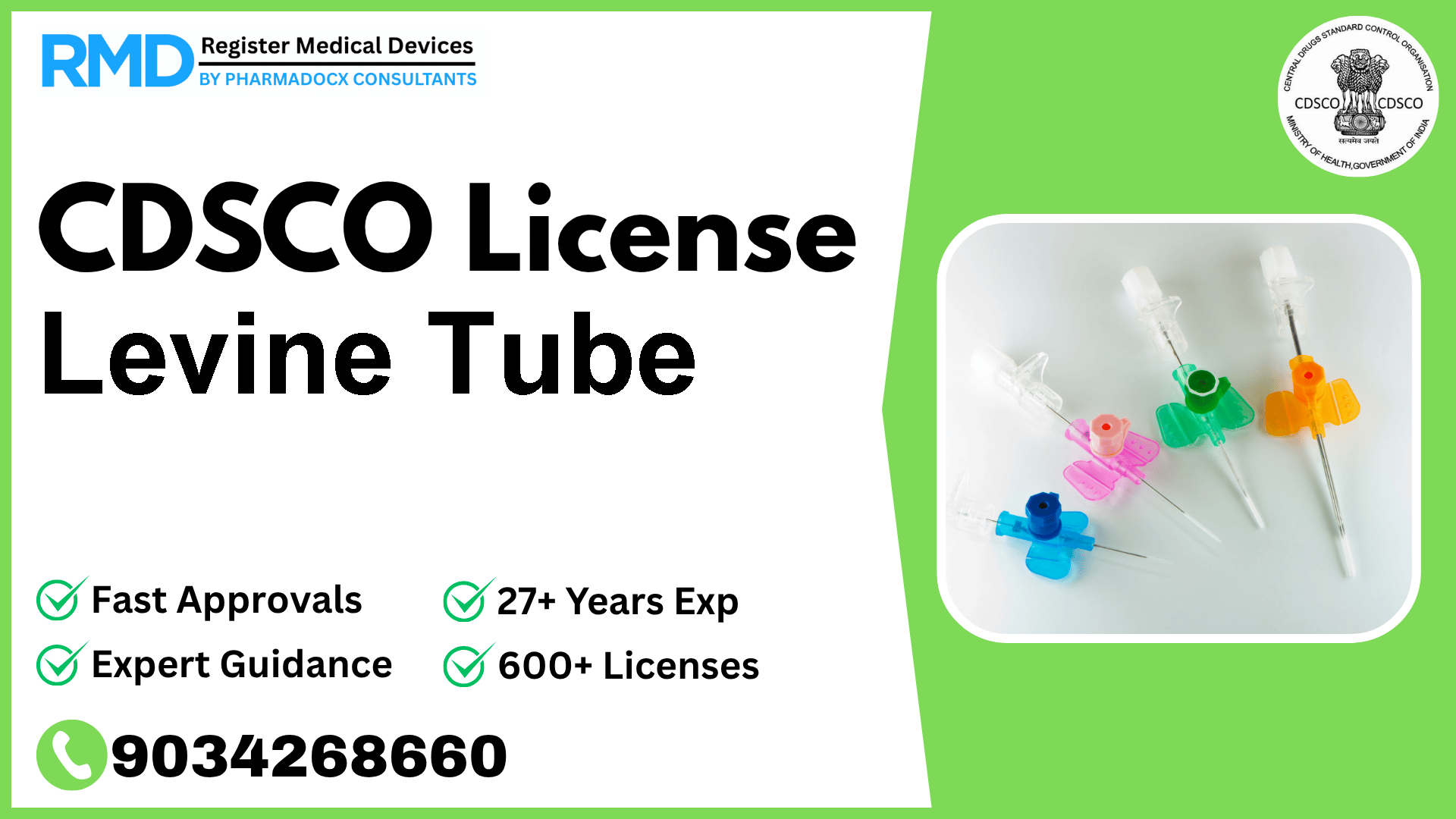 CDSCO License for Levine Tube