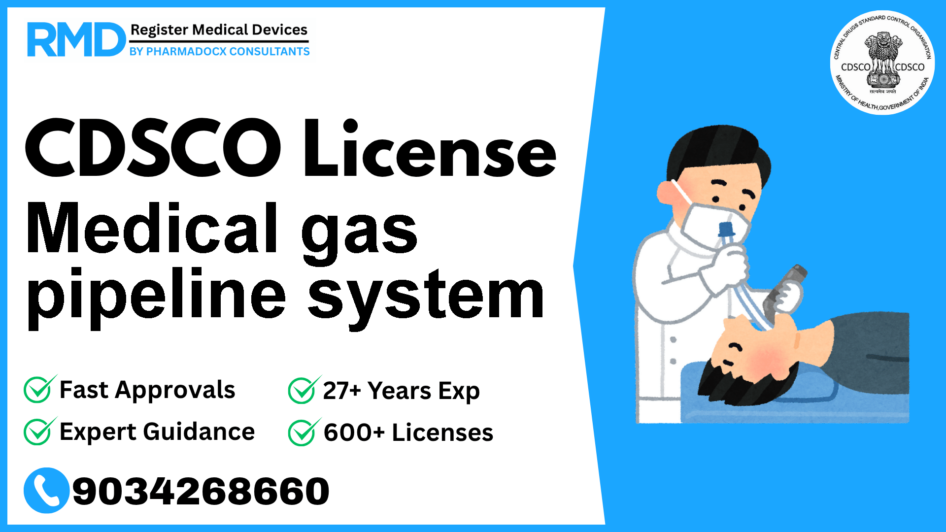 CDSCO License for Medical gas pipeline system