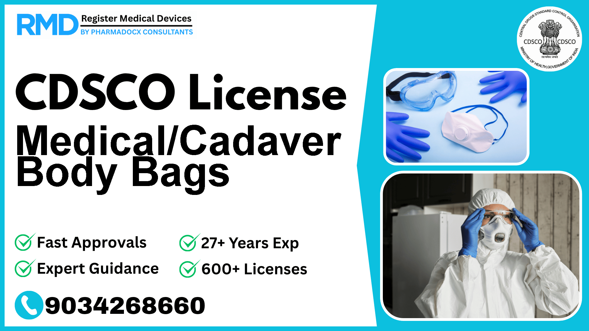 CDSCO License for Medical/Cadaver Body Bags