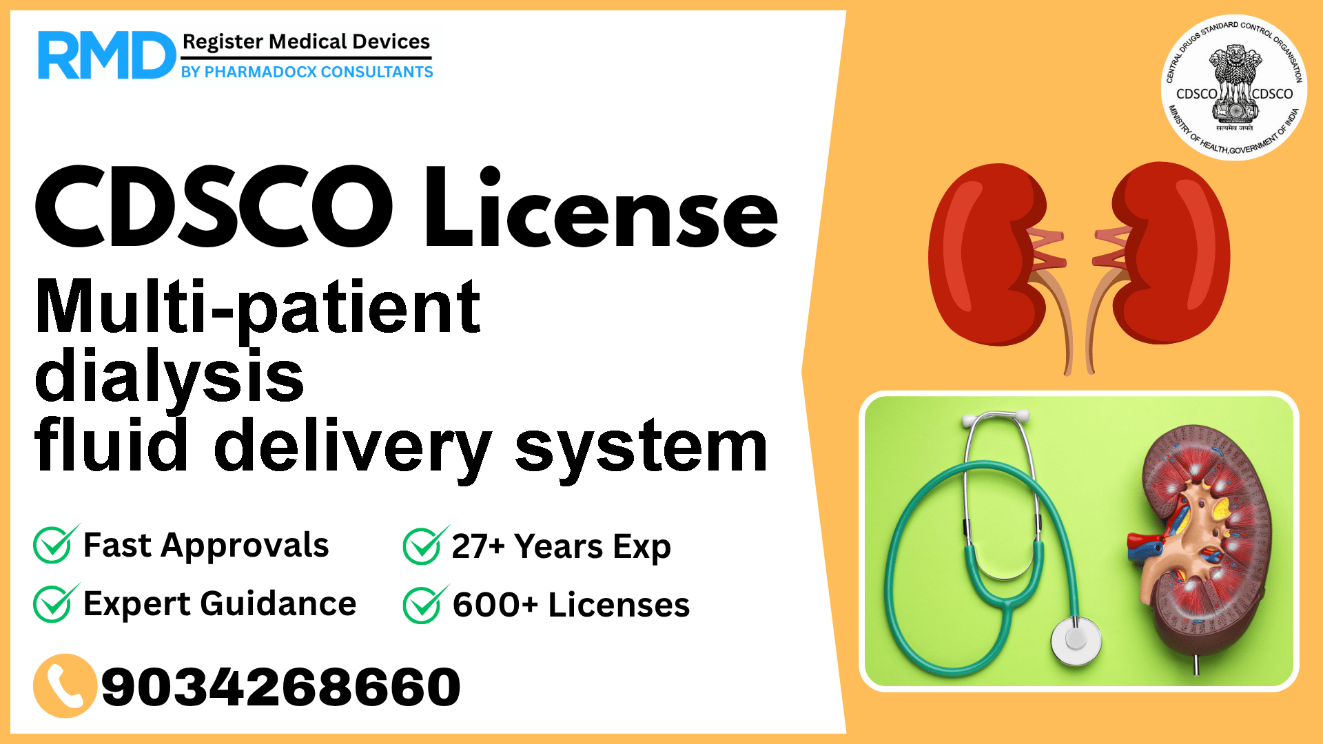 CDSCO License for Multi-patient dialysis fluid delivery system