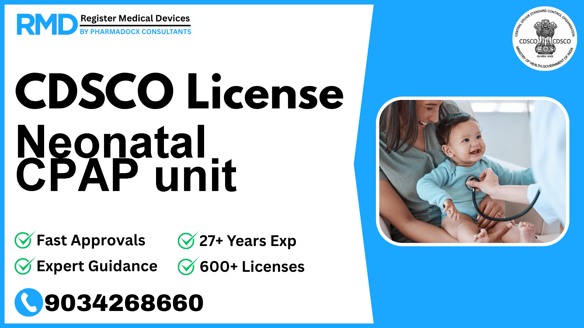 CDSCO License for Neonatal CPAP unit