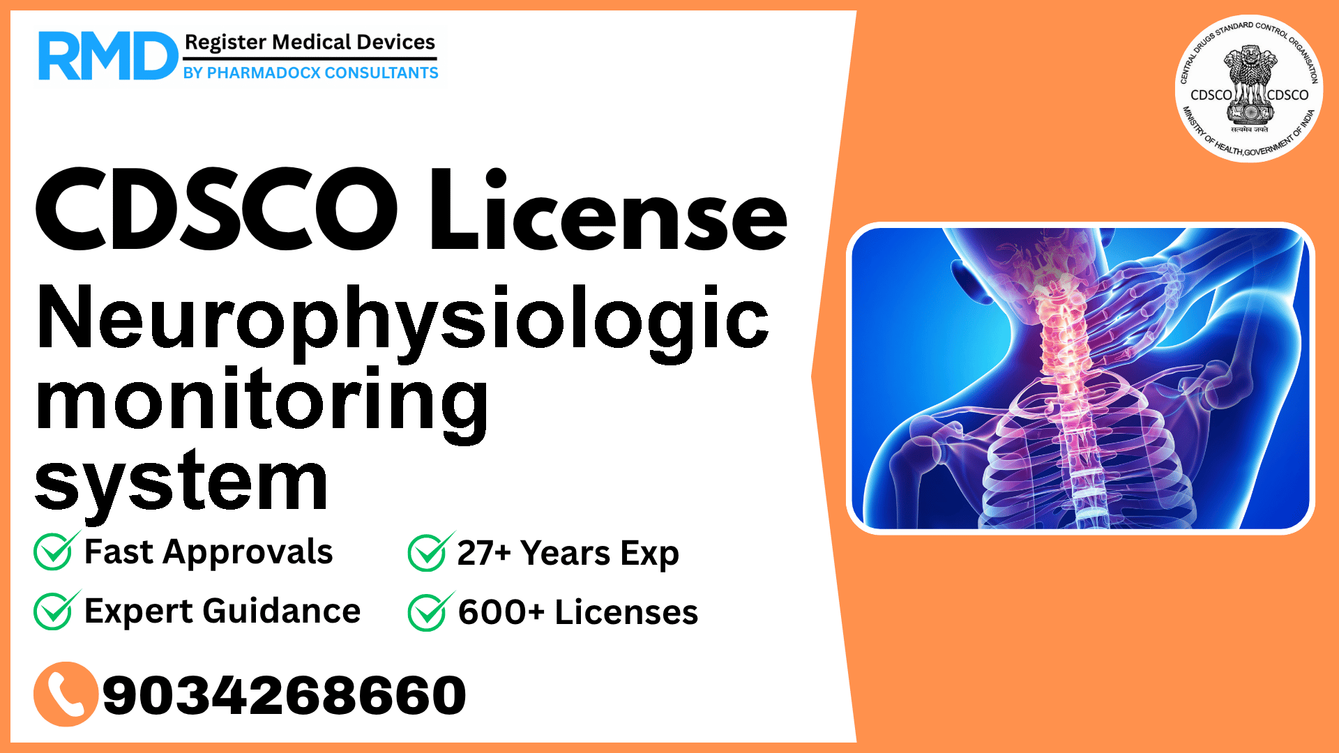 CDSCO License for Neurophysiologic monitoring system